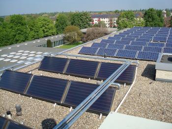 Captador solar pla